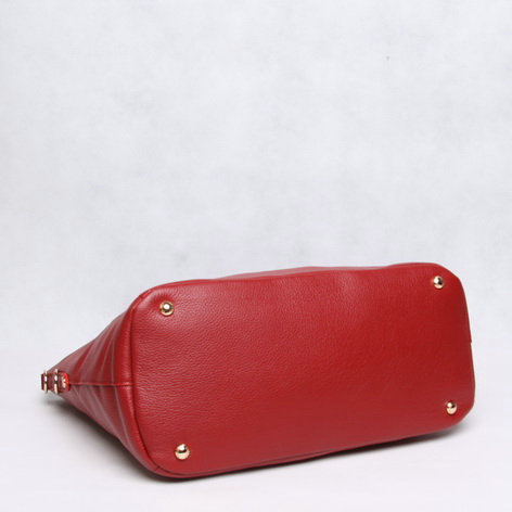 2014 Prada original grainy calfskin tote bag BN2537 red